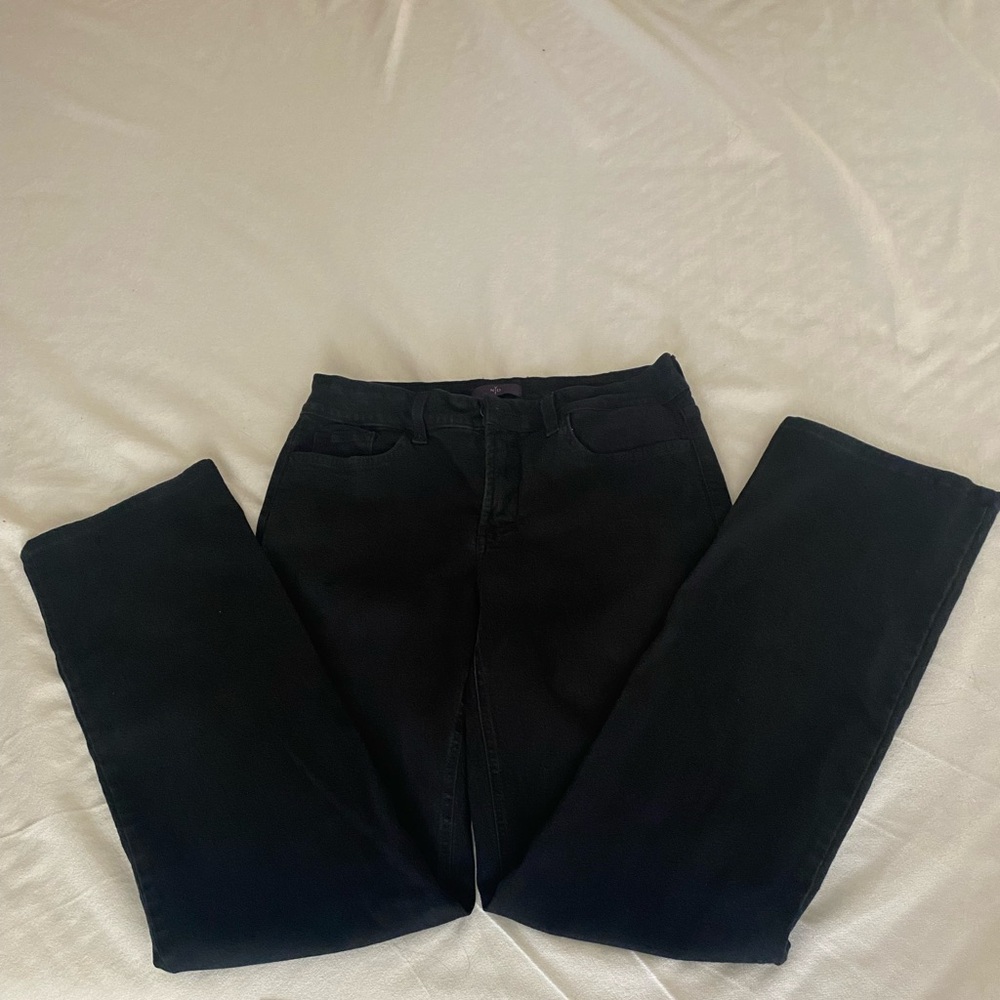 Black NYDJ straight leg jeans